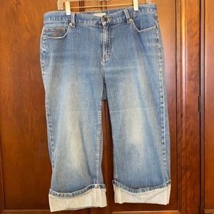 Christopher & Banks High Capri Jeans 12